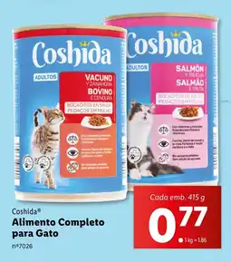 Lidl Coshida Alimento Completo para Gato Cada emb. 415 g promoção