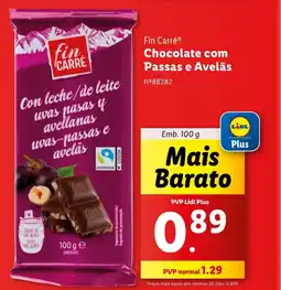 Fin Carré Chocolate com Passas e Avelãs Emb. 100 g