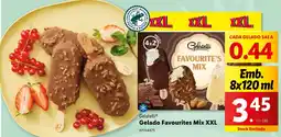 Lidl Gelatelli Gelado Favourites Mix XXL Emb. 8x120 ml promoção