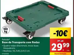 Lidl Parkside Base de Transporte com Rodas promoção