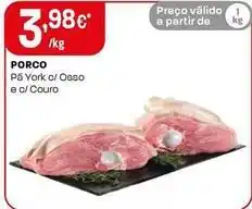 Intermarché Porco pá york c/ osso e c/ couro promoção
