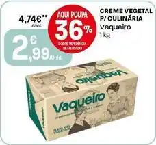 Intermarché Vaqueiro - creme vegetal p/culinaria promoção
