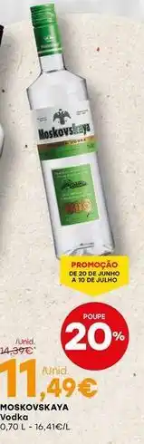 Intermarché Moskovskaya - vodka promoção