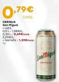 Intermarché San miguel - cerveja promoção