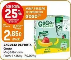 Intermarché Gogo squeez - saqueta de fruta promoção