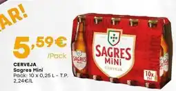 Intermarché Sagres mini - cerveja promoção