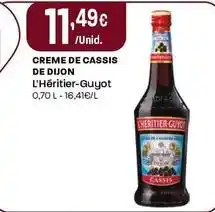 Intermarché L'héritier-guyot - creme de cassis de dijon promoção