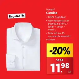 Lidl Livergy Camisa promoção