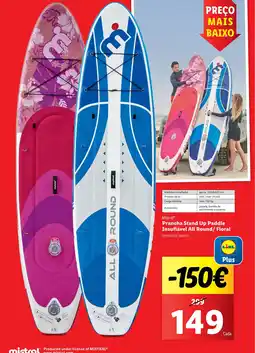 Lidl Mistral Prancha Stand Up Paddle Insuflável All Round/ Floral promoção