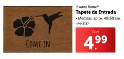 Lidl Livarno Home Tapete de Entrada promoção