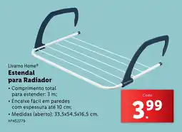Lidl Livarno Home Estendal para Radiador promoção