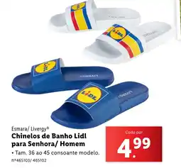 Lidl Esmara/Livergy Chinelos de Banho Lidl para Senhora/ Homem promoção