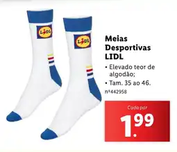 Lidl Meias Desportivas LIDL promoção