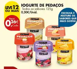 Pingo Doce IOGURTE DE PEDAÇOS Todos os sabores 125g promoção