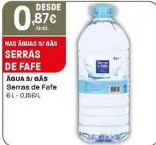 Intermarché Serras de fafe - água s/gas promoção