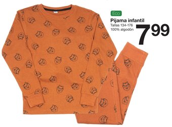 Zeeman Pijama Infantil Tallas 134-176 promoção