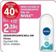 Intermarché Nivea - desodorizante roll-on promoção