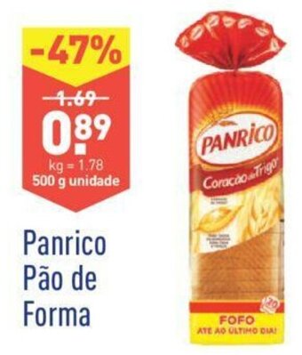 ALDI Panrico Pão de Forma 500g promoção