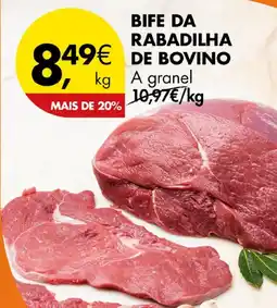 Pingo Doce BIFE DA RABADILHA DE BOVINO A granel kg promoção