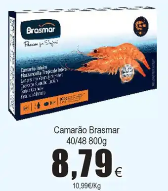Camarão Brasmar 40/48 800g
