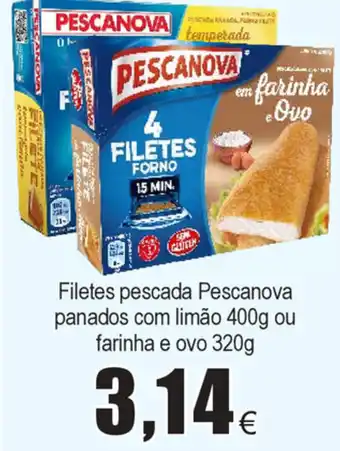 Froiz Filetes pescada Pescanova Panados com limão 400g ou Farinha e Ovo 320g promoção