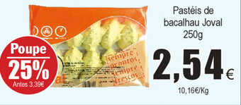 Froiz Pastéis de Bacalhau Joval 250g promoção