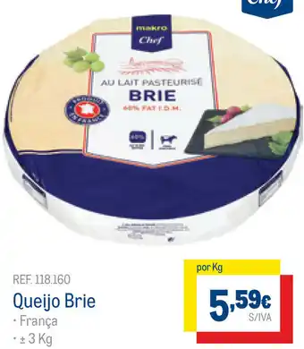 Makro Queijo Brie 3kg promoção