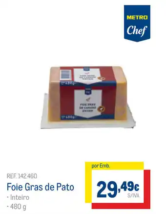 Makro Foie Gras de Pato 480g promoção