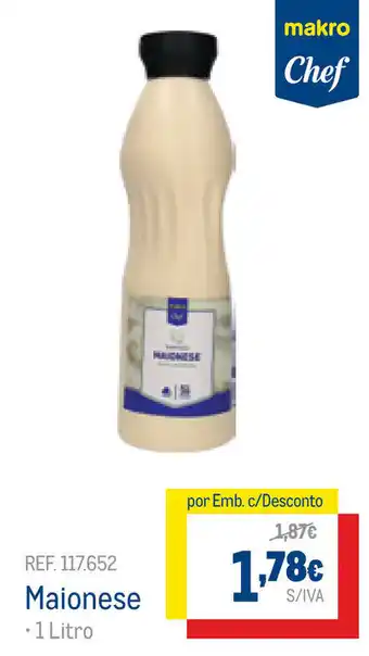 Makro Maionese 1 Litro promoção