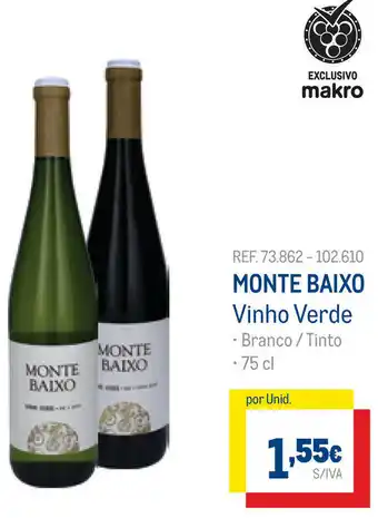 Monte Baixo Vinho Verde 75cl