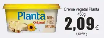 Creme vegetal Planta 450g