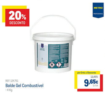 Balde Gel Combustível 4kg