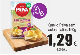 Queijo Paiva sem Lactose Fatias 150g