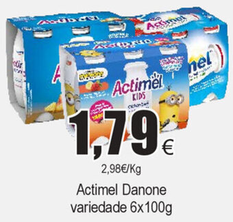 Froiz Actimel Danone variedade 6x100g promoção