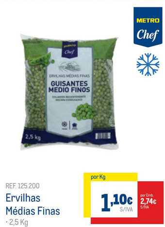 Ervilhas Médias Finas 2,5kg