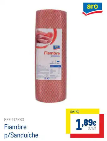 Makro Fiambre p/Sanduíche promoção