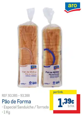 Makro Pão de Forma 1kg promoção