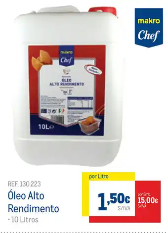 Makro Óleo Alto Rendimento 10 Litros promoção