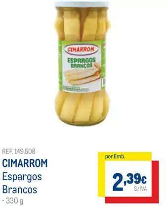 Cimarrom Espargos Brancos 330g