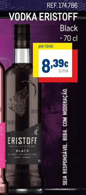 Makro Vodka Eristoff Black 70cl promoção