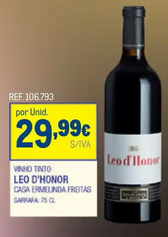 Makro Vinho Tinto Leo D' Honor 75cl promoção