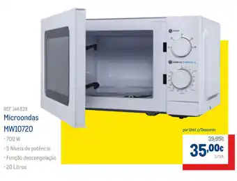Makro Microondas MW10720 700W promoção