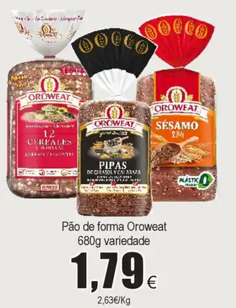 Pão de Forma Oroweat 680g Variedade