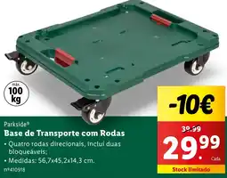 Lidl Parkside Base de Transporte com Rodas promoção