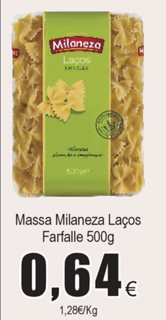 Froiz Massa Milaneza Laços Farfalle 500g promoção
