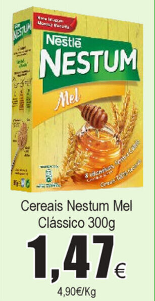 Froiz Cereais Nestum Mel Clássico 300g promoção