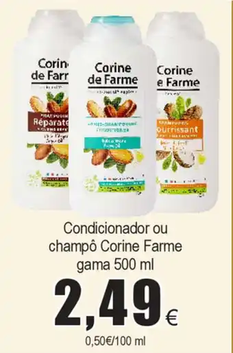 Condicionador ou Champô Corine Farme Game 500ml