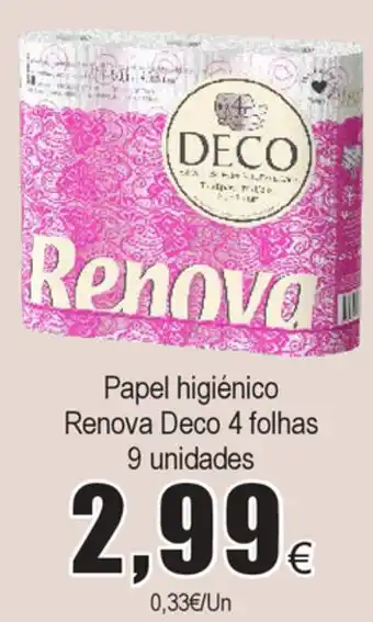 Froiz Papel Higiénico Deco 4 Folhas 9 Unid promoção