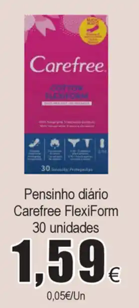 Pensiho Diário Carefree FlexiForm 30 Unid