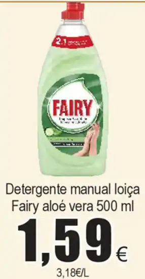 Froiz Detergente Manual Loiça Fairy Aloé Vera 500ml promoção